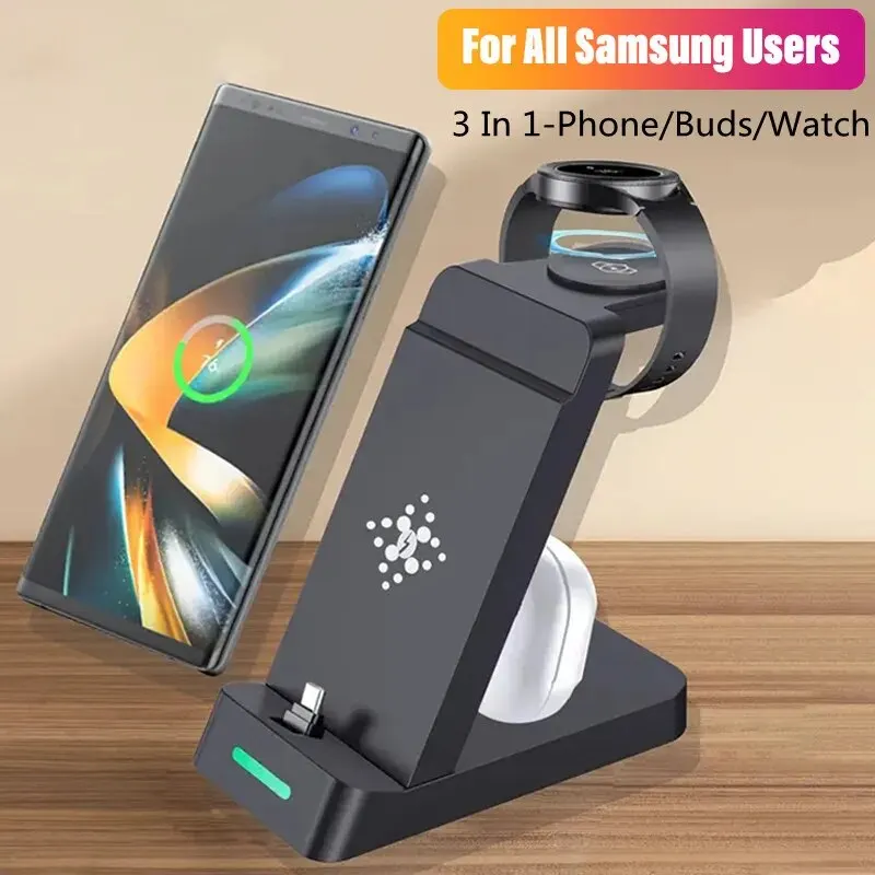 Wireless Charger 3 In 1 - Stazione di ricarica 3 In 1