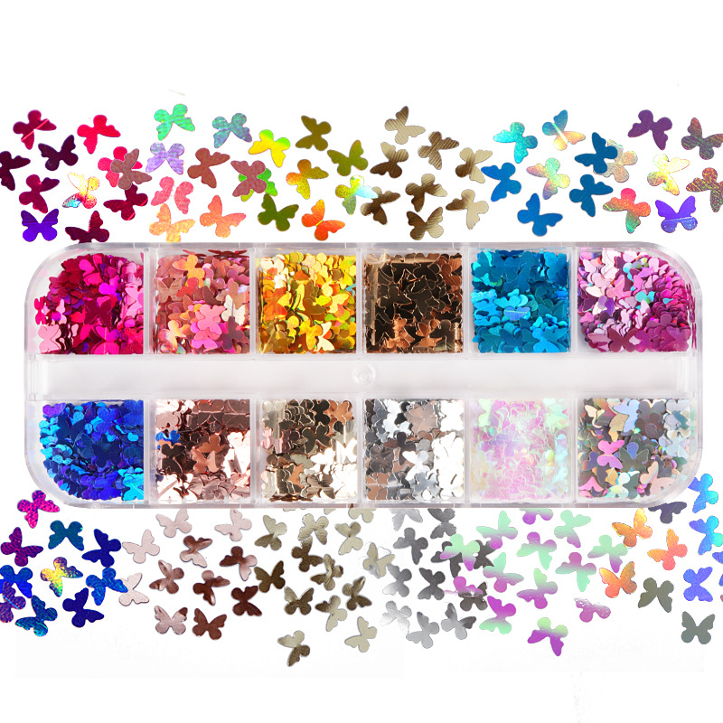 Vet Tech Accessories - Mix Color fluorescente farfalla Glitter accessori