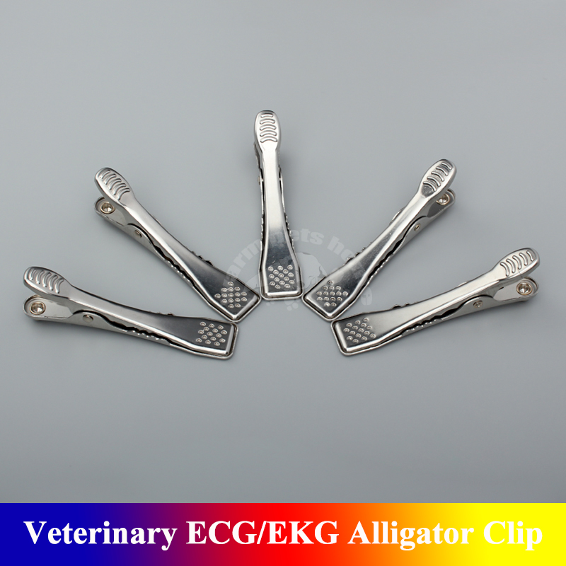 Vet Tech Accessories - 5 pz Veterinario ECG/EKG Coccodrillo Riutilizzabile