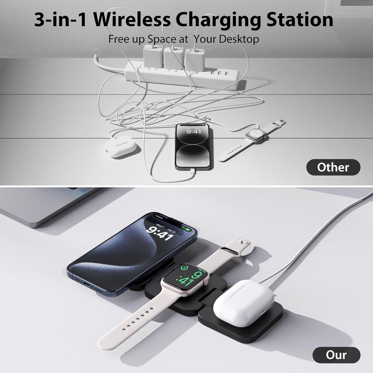 Caricabatterie wireless veloce - Wireless Charger 3 In 1 recensione e prezzo