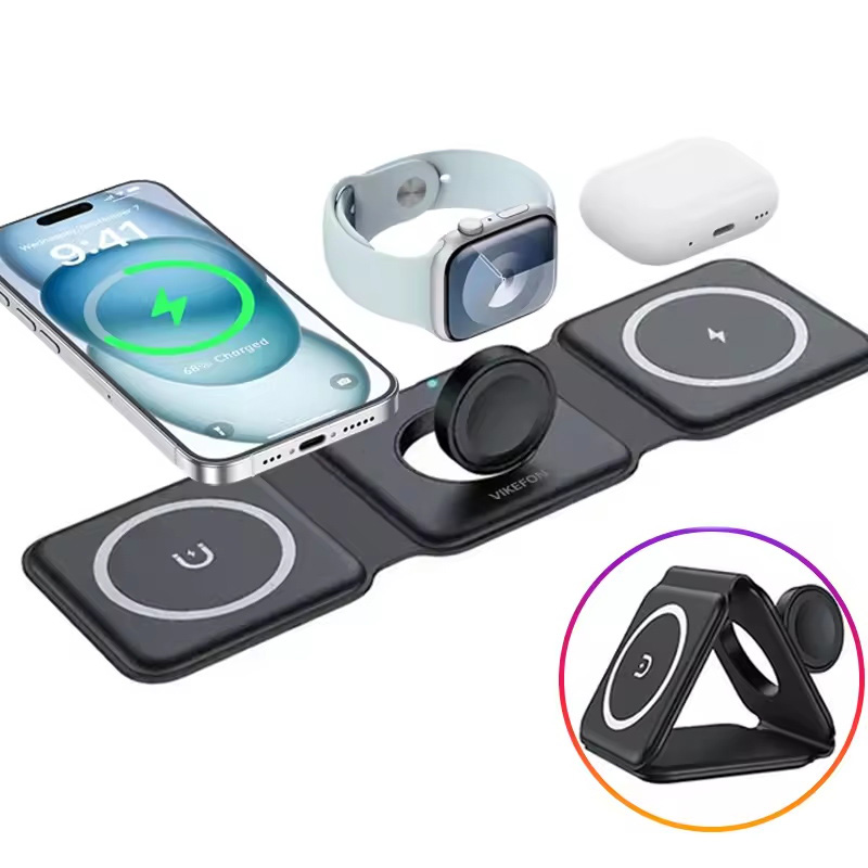 Caricabatterie wireless pieghe - Wireless Charger 3 In 1 recensione e prezzo