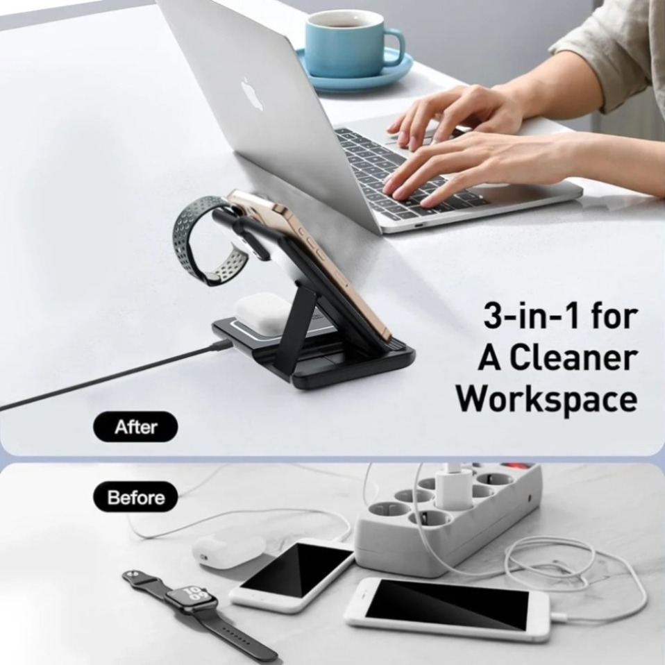 Luce LED notturna 3 in 1, cari - Wireless Charger 3 In 1 recensione e prezzo