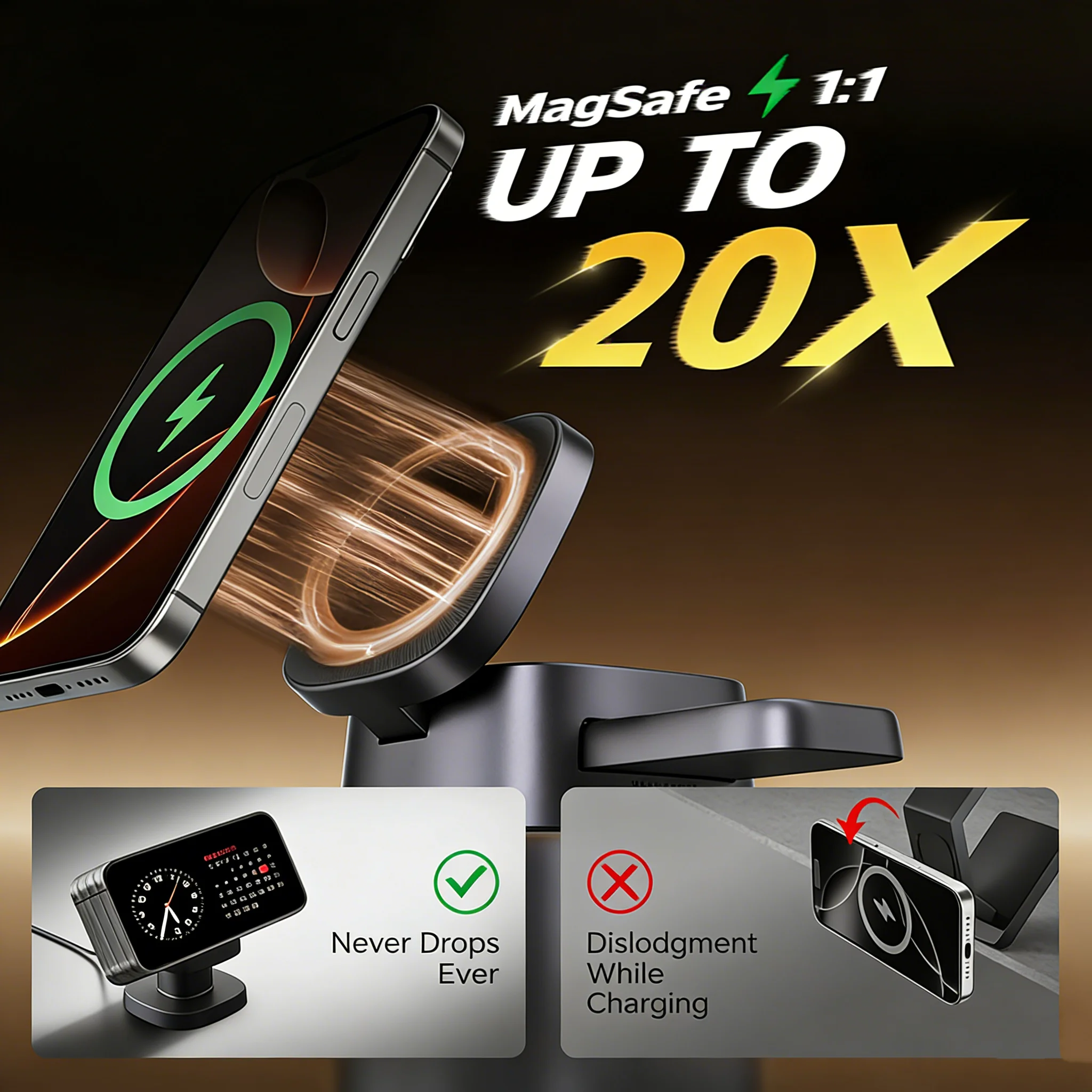 TIMESS Night Light Mashroom Ca - Wireless Charger 3 In 1 recensione e prezzo