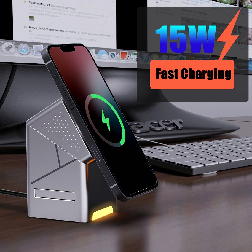 Caricatore Wireless Magnetico  - Wireless Charger 3 In 1 recensione e prezzo